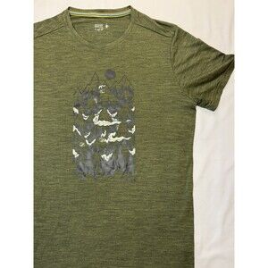 Smartwool Merino 150 T-Shirt Men's Medium Green Base Layer Short Sleeve Top